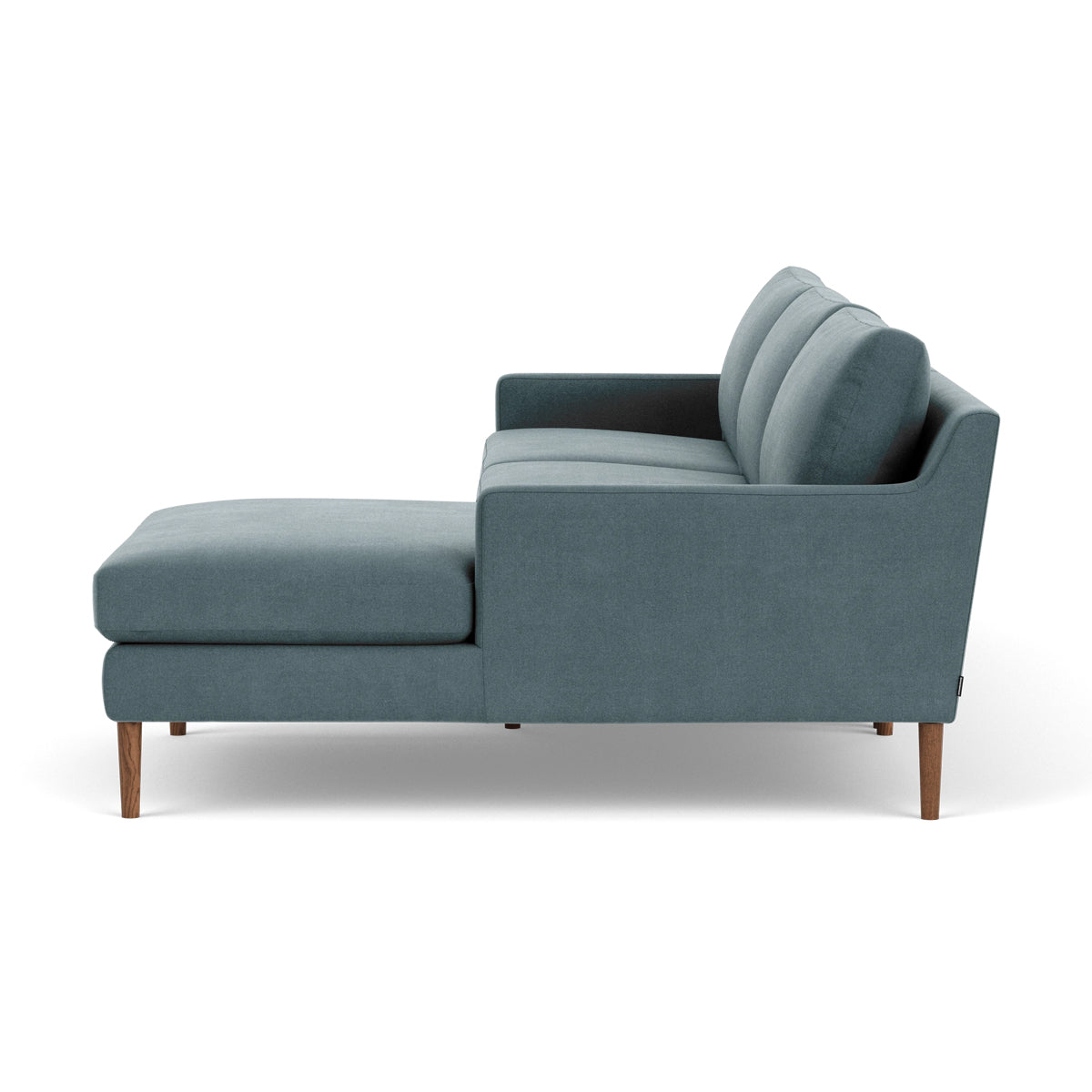 Astha Fabric Right Chaise Sofa - Modern Upholstered Sectional Couch for Living Room, Lounge & Small Spaces