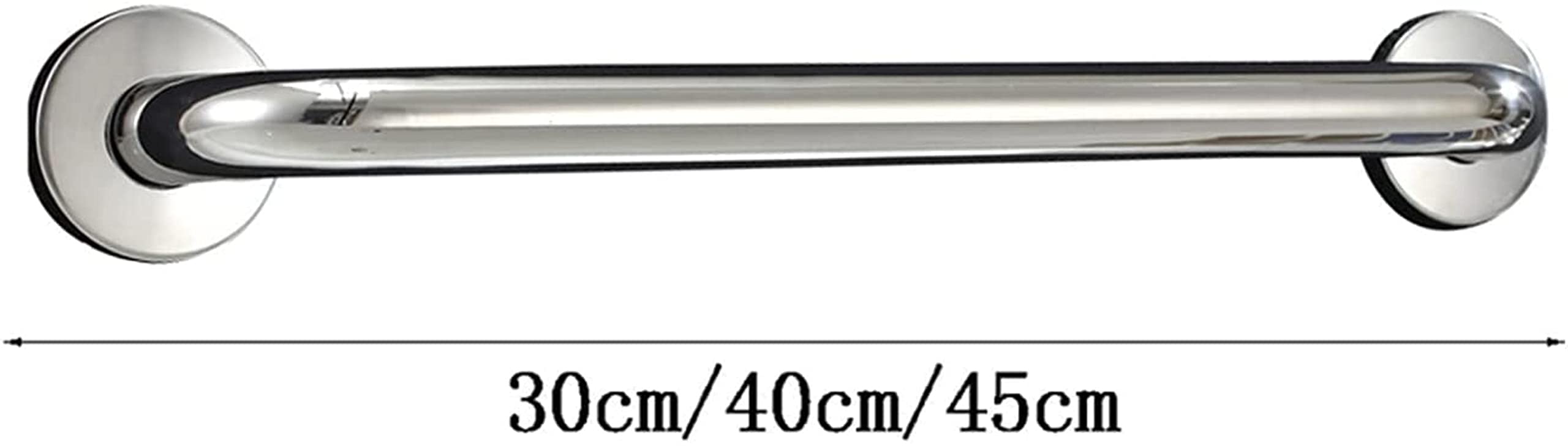 Stainless Steel Bathroom Grab Bar - Non-Slip Shower Handle & Towel Rail for Elderly, Disabled & Pregnant Women (45cm) - Ideal for Toilets, Stairs & Wet Areas Safety Support