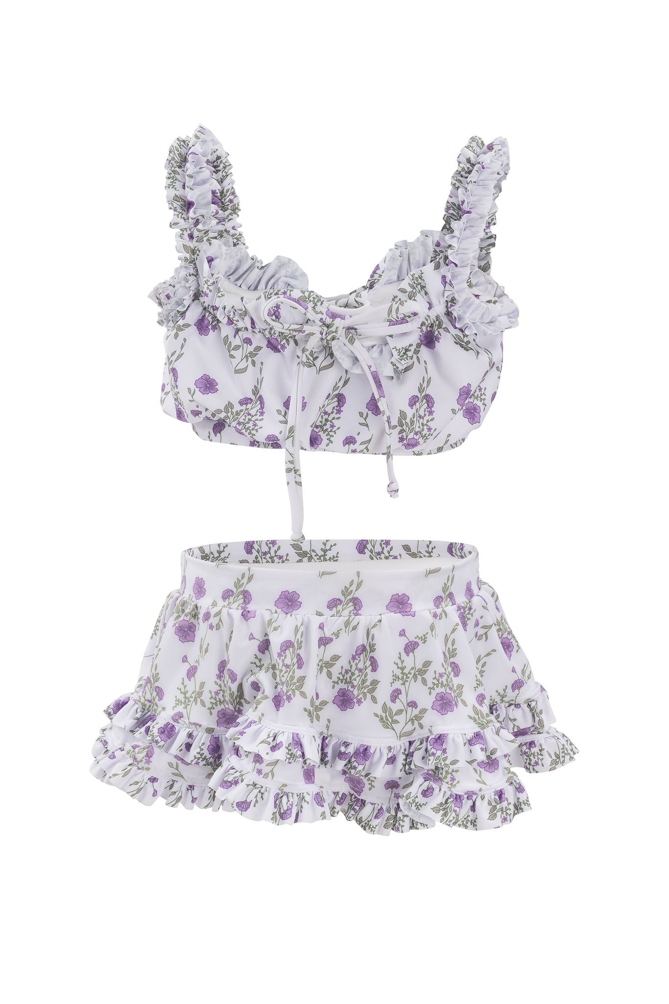 Mini Rita Ruffle Skirt in Maeve Floral Print - Cute Summer Skirt for Women, Perfect for Beach Vacations, Date Nights & Casual Outings