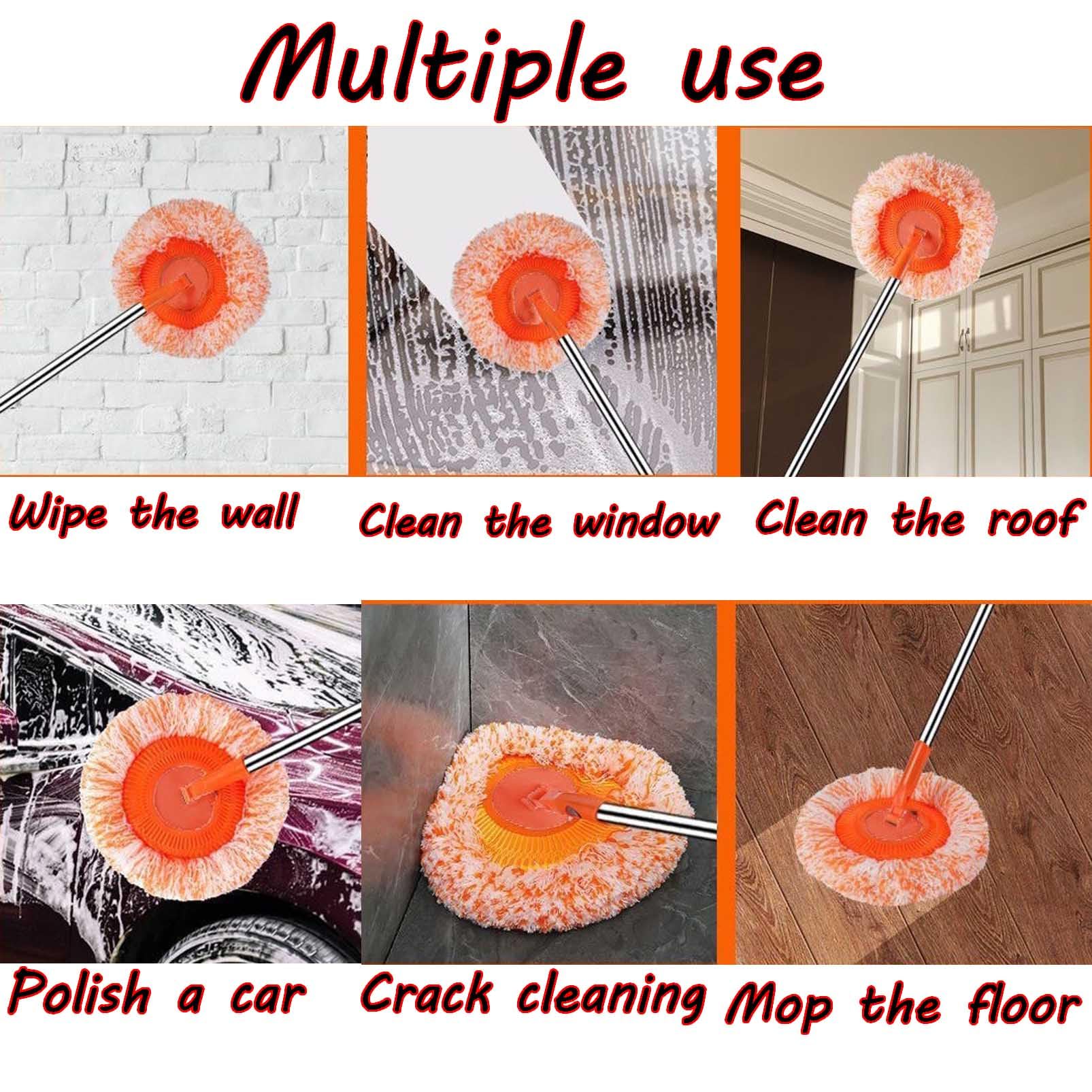 360° Rotatable Adjustable Mop - Extendable Microfiber Floor & Wall Cleaner for Home & Office