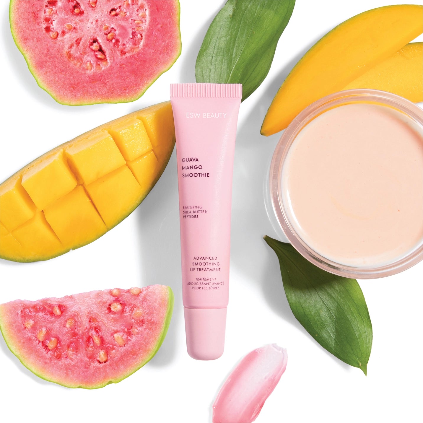 Guava Mango Smoothie Lip Balm - Natural Moisturizing & Nourishing Lip Care for Dry Lips - Perfect for Daily Use, Outdoor Activities & Travel