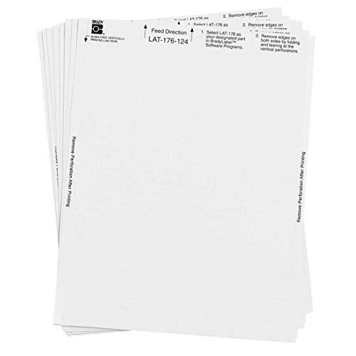 Brady LAT-176-124 White Paper Labels 0.375