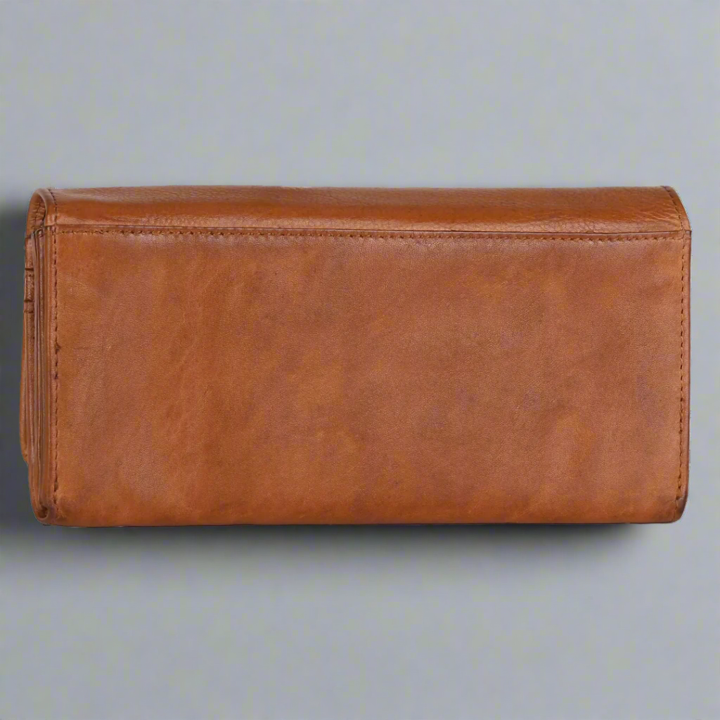 MET Women's Genuine Leather Clutch Wallet - Slim RFID Blocking Credit Card Holder for Everyday Use, Parties & Travel