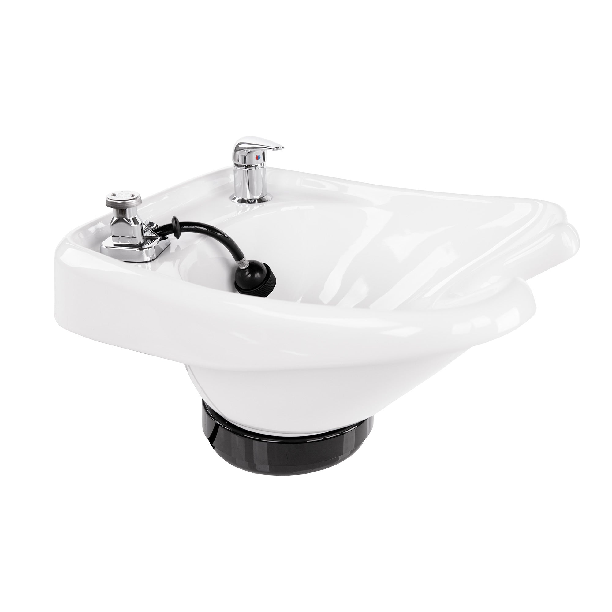 Professional Porcelain Tilting Shampoo Bowl for Salon & Spa - Ergonomic Hair Washing Basin with Adjustable Angle for Comfortable Hair Care at Home or Professional Use