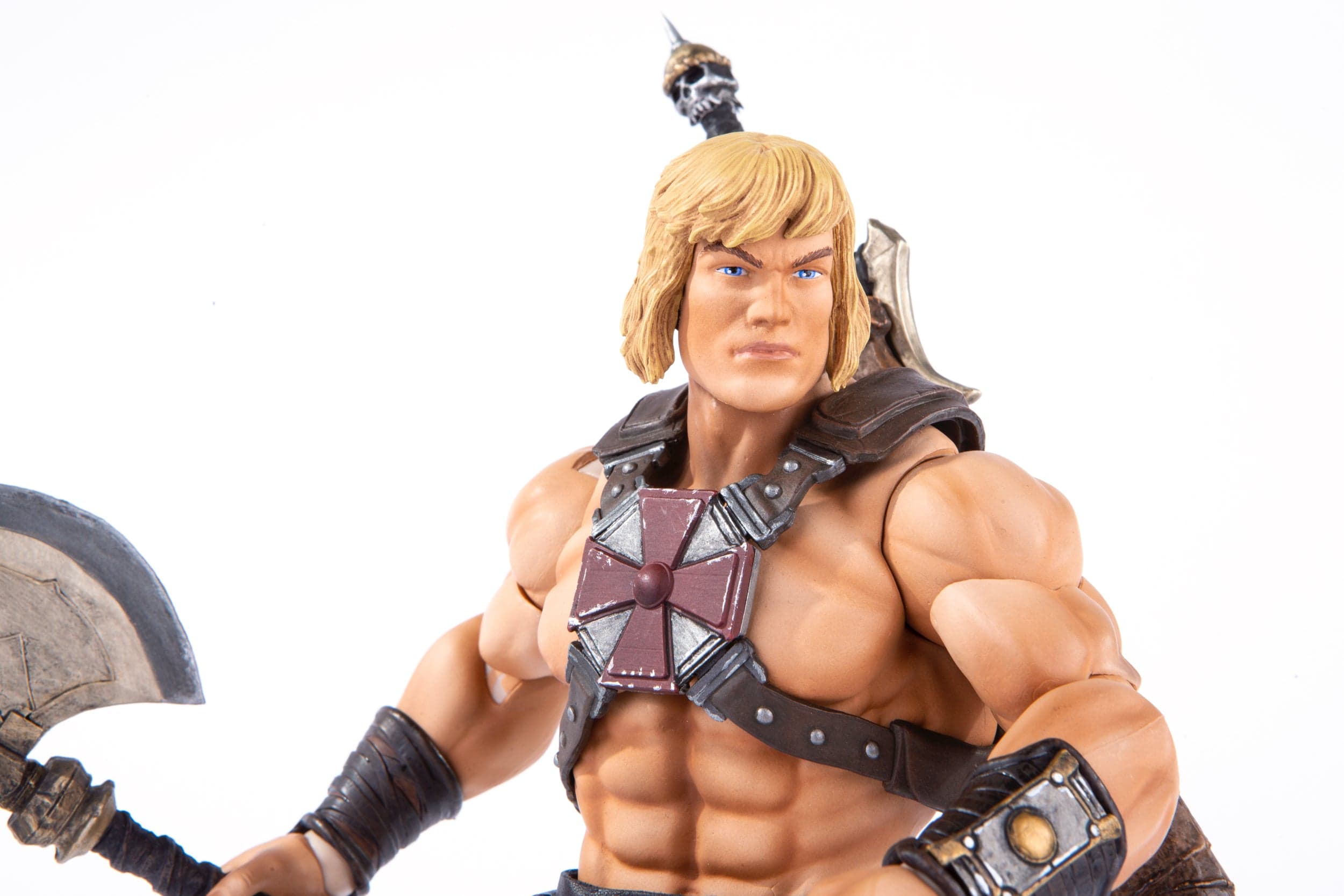 He-Man 1/6 Scale Action Figure Collectible - Masters of the Universe Classic Hero Toy for Display & Play - Perfect for Collectors, Fans, and Home Decor