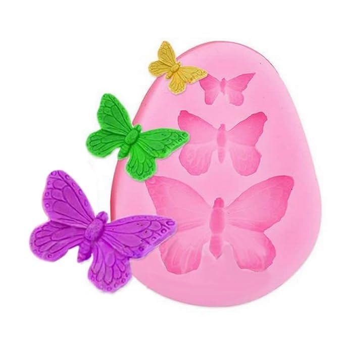 Skytail Butterfly Silicone Mold for Fondant, Chocolate, Candy, Cake Decorating, Jelly, Gummy, Cupcake Topper, Ice Cube, Sugarpaste, Polymer Clay, Resin Art & Jewelry - Perfect for Baking, DIY Crafts & Kitchen Decor