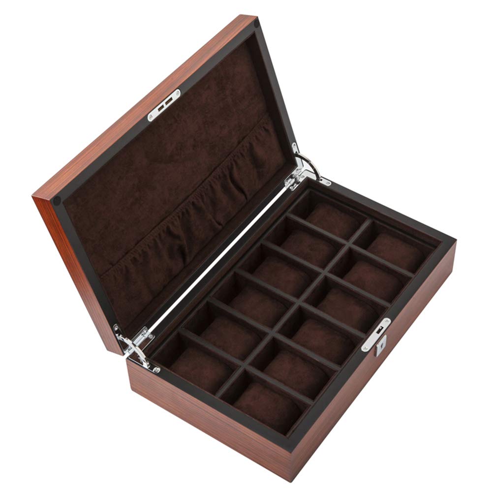 Premium Zebra Wood Watch & Jewelry Display Box - Solid Wood Watch Storage Case for Bracelets, Rings & Business Gifts | Luxury Watch Organizer for Christmas, New Year & Special Occasions | Perfect for Home, Office & Retail Display