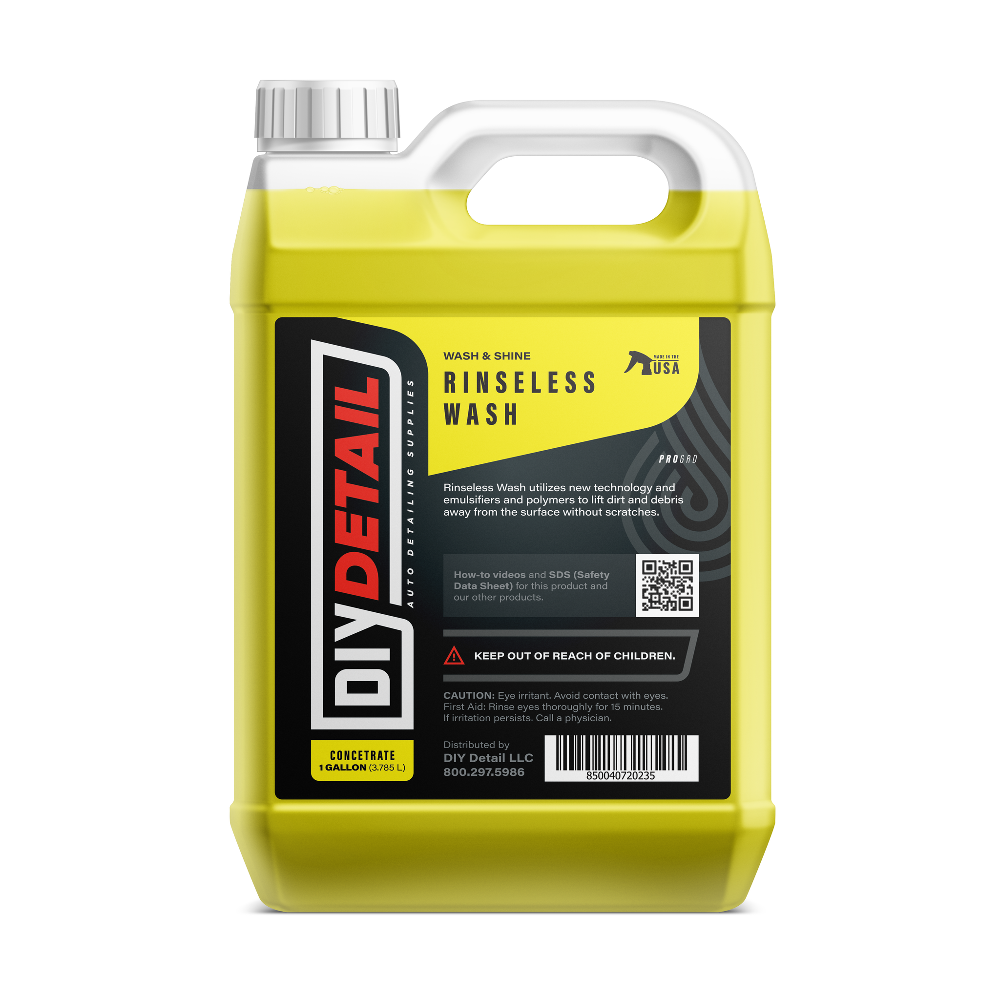 DIY Detail Rinseless Wash V2 - Waterless Car Wash Concentrate for Spot-Free Cleaning | Perfect for Home, Garage & Mobile Detailing