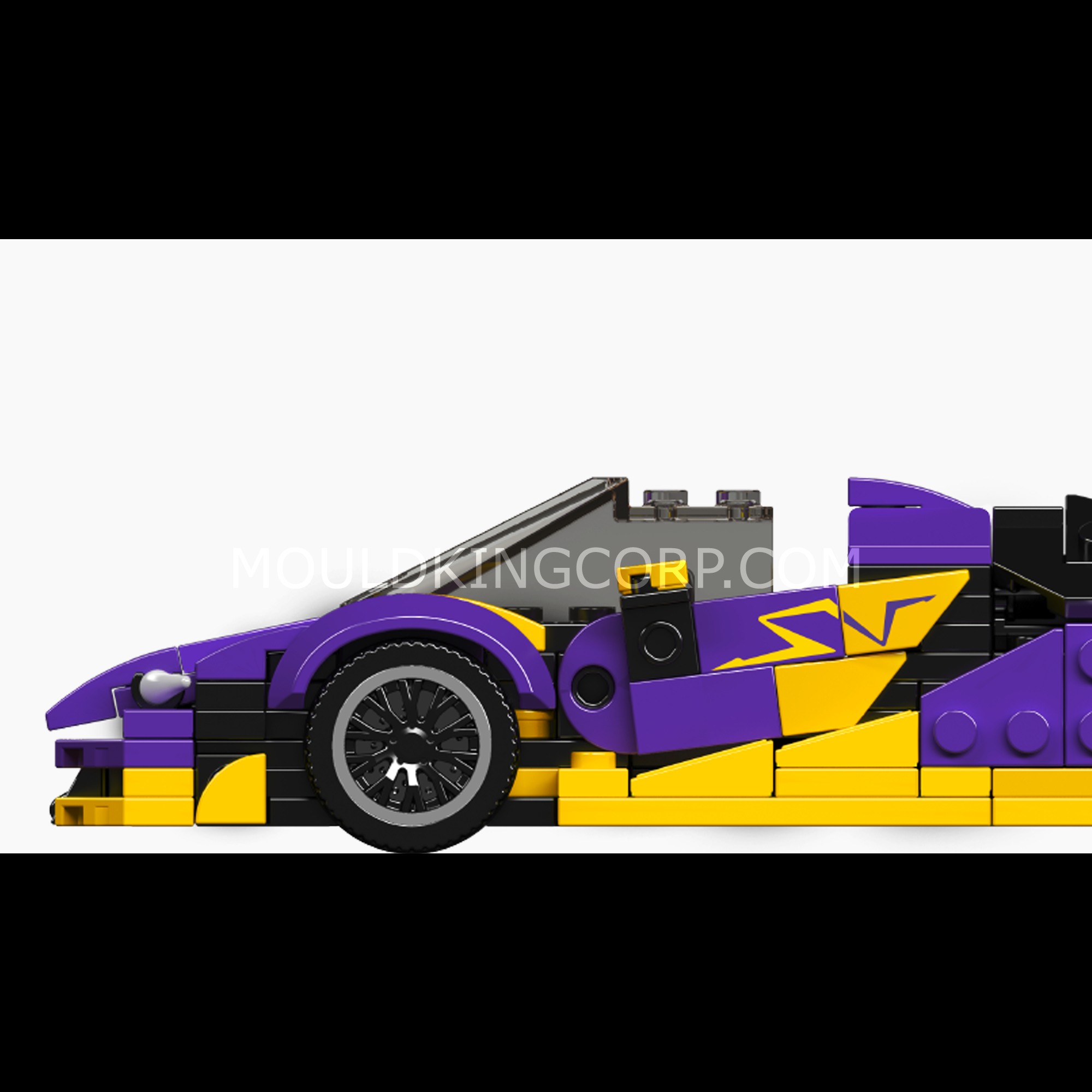 Mould King 27054 Centennial Bull Supercar Building Set - 344 Pcs Model Car Kit for Adults & Kids | STEM Educational Toy, DIY Engineering Project, Gift for Car Enthusiasts | Perfect for Home Display, Office Decor & Creative Play