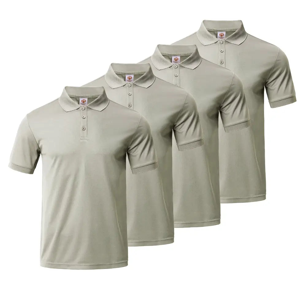 4 Pack Men's Collared Shirts - Comfortable Business Casual Button Down Shirts for Office, Work & Formal Events | Wrinkle Resistant & Breathable Fabric