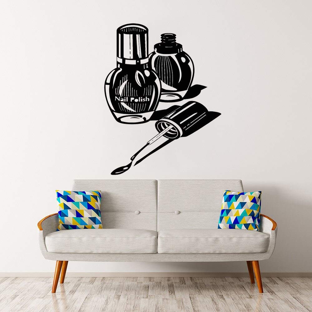 GADGETS WRAP Vinyl Wall Decal Stickers - Nail Polish Art Decoration for Manicure & Pedicure Salon, Home, Office | Easy Peel & Stick Window & Wall Decor