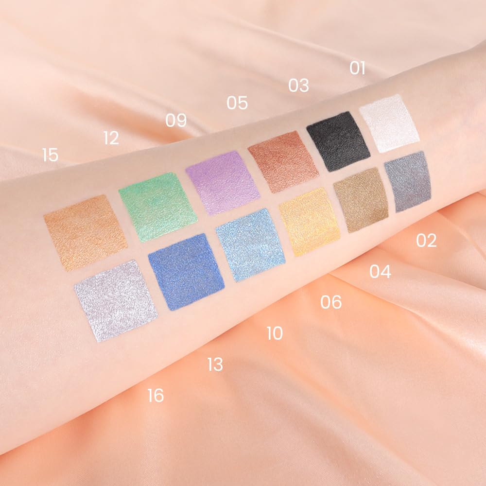 AMY'S DIARY 12 Color Waterproof Eyeshadow Stick Set - Smokey Eye Pencils in White, Black, Purple, Blue & Green | Long-Lasting Cream Eyeshadow for Day & Night Makeup | Perfect for Parties, Weddings & Everyday Wear (Set01)