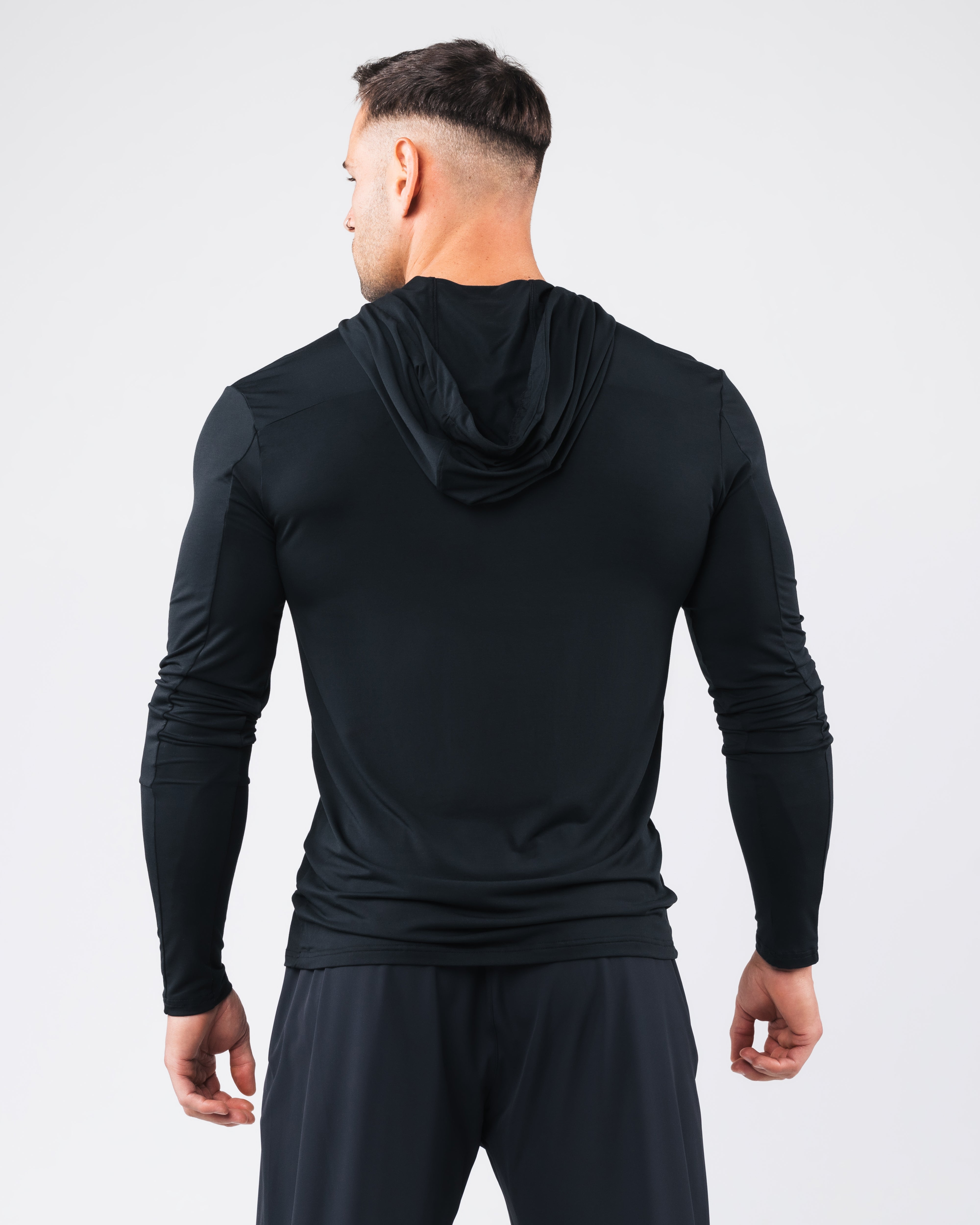 Agility Hoodie for Men & Women - Lightweight, Breathable Black Pullover Hooded Sweatshirt - Perfect for Running, Gym & Outdoor Activities