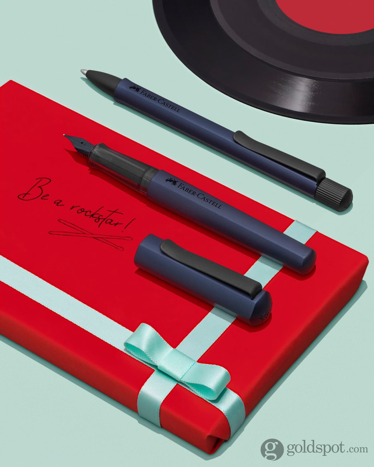 Faber-Castell Hexo Ballpoint Pen - Premium Blue Ink Pen for Smooth Writing - Ideal for Office, School & Everyday Use