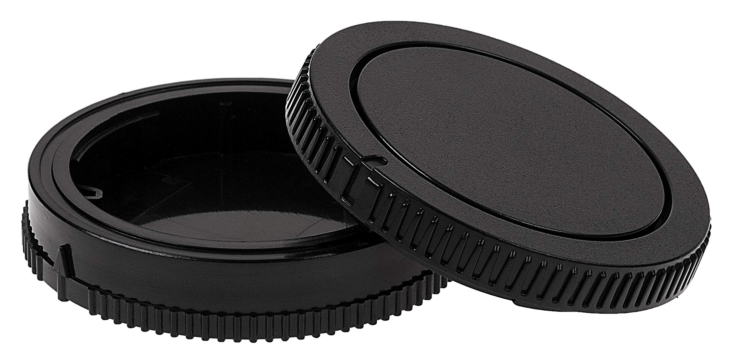 Fotodiox Camera Body & Rear Lens Cap Set for Sony Alpha A-Mount DSLR Cameras - Black | Dust Protection for Sony A7, A9, A6000 Series | Perfect for Travel & Professional Photography