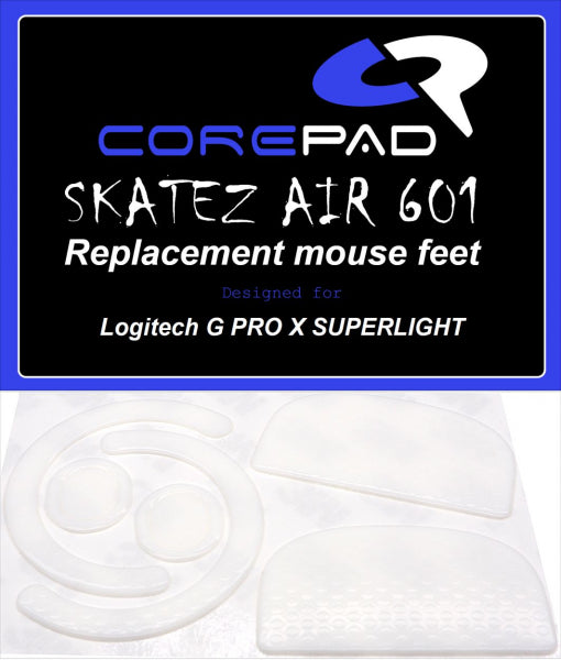 Corepad Skatez AIR Mouse Feet for Logitech G Pro X Superlight Wireless - Ultra Smooth Gliding Performance for Gaming & Esports