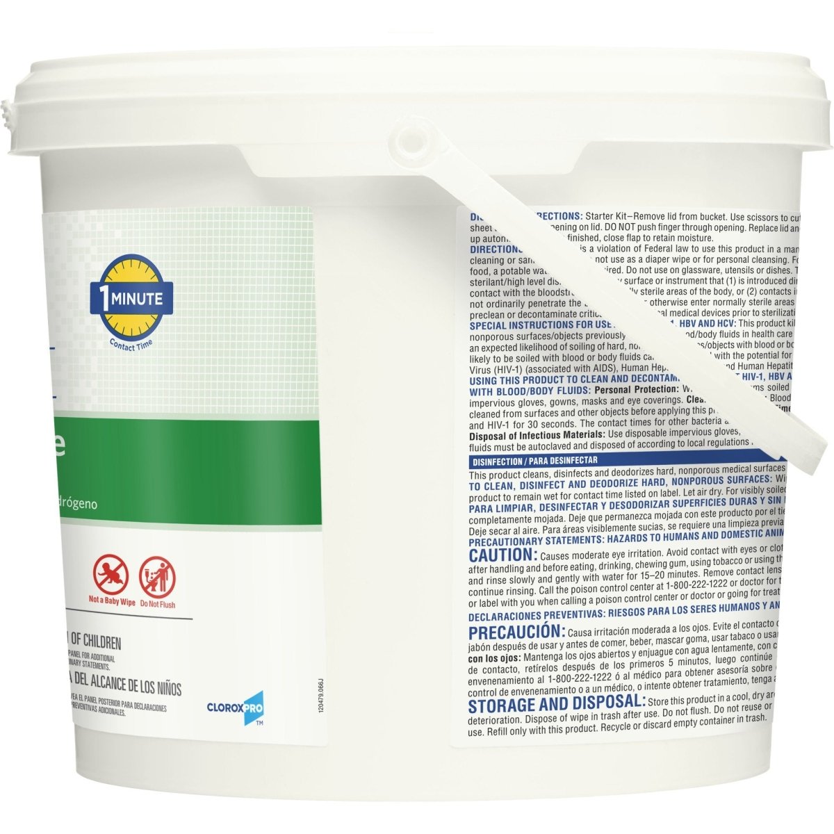 Clorox Hydrogen Peroxide Disinfectant Wipes | 75 Count | Kills 99.9% of Germs | All-Purpose Cleaning for Home, Kitchen, Bathroom & Office Use