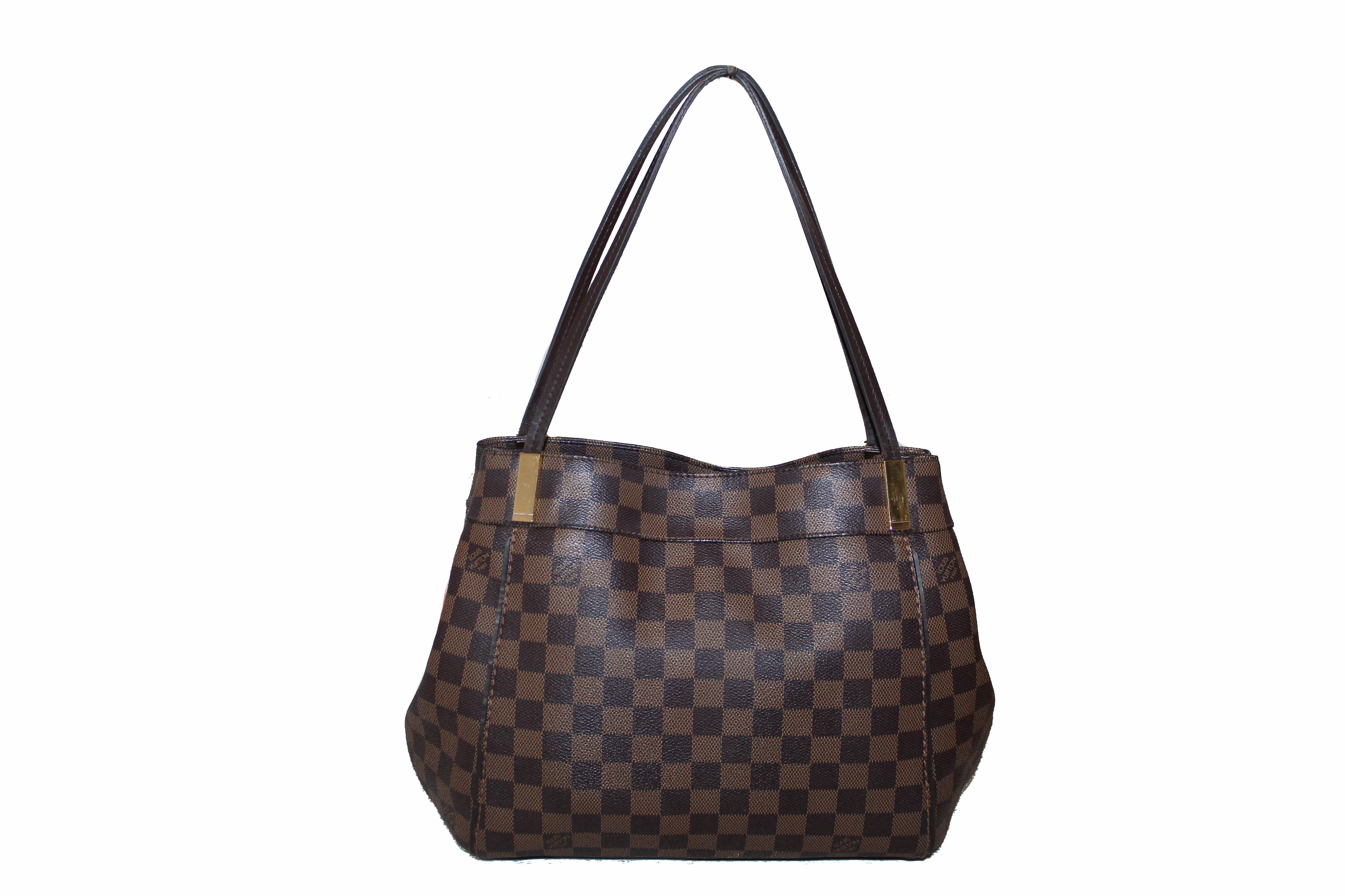Authentic Louis Vuitton Damier Ebene Marylebone PM Shoulder Bag for Women - Luxury Designer Crossbody Purse with Adjustable Strap, Perfect for Work, Travel & Everyday Use