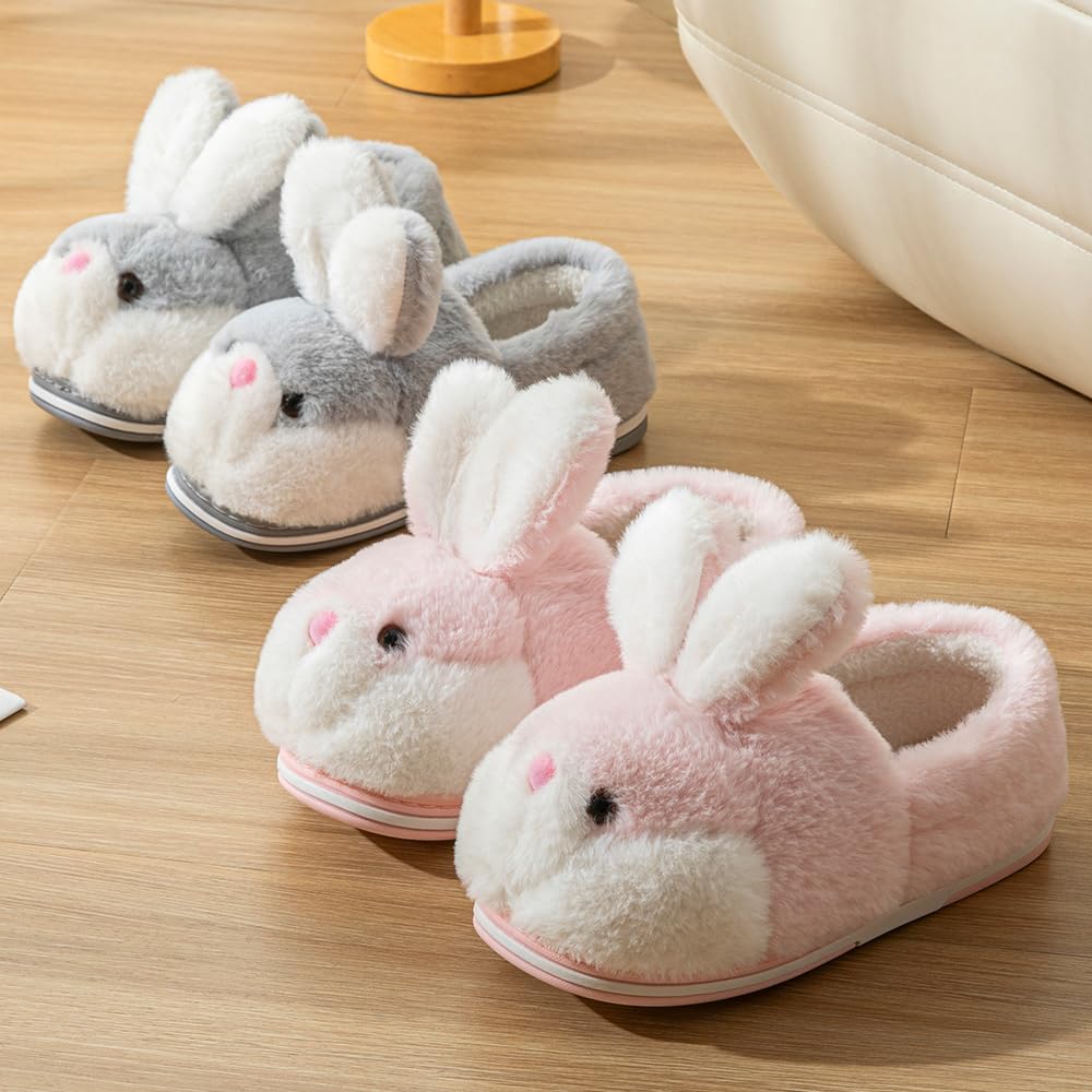 LANFIRE Women's Fuzzy Rabbit Slippers - Cozy Plush Winter House Shoes for Women, Soft Warm Indoor Slippers with Cute Animal Design | Perfect for Home, Lounge & Gift Giving