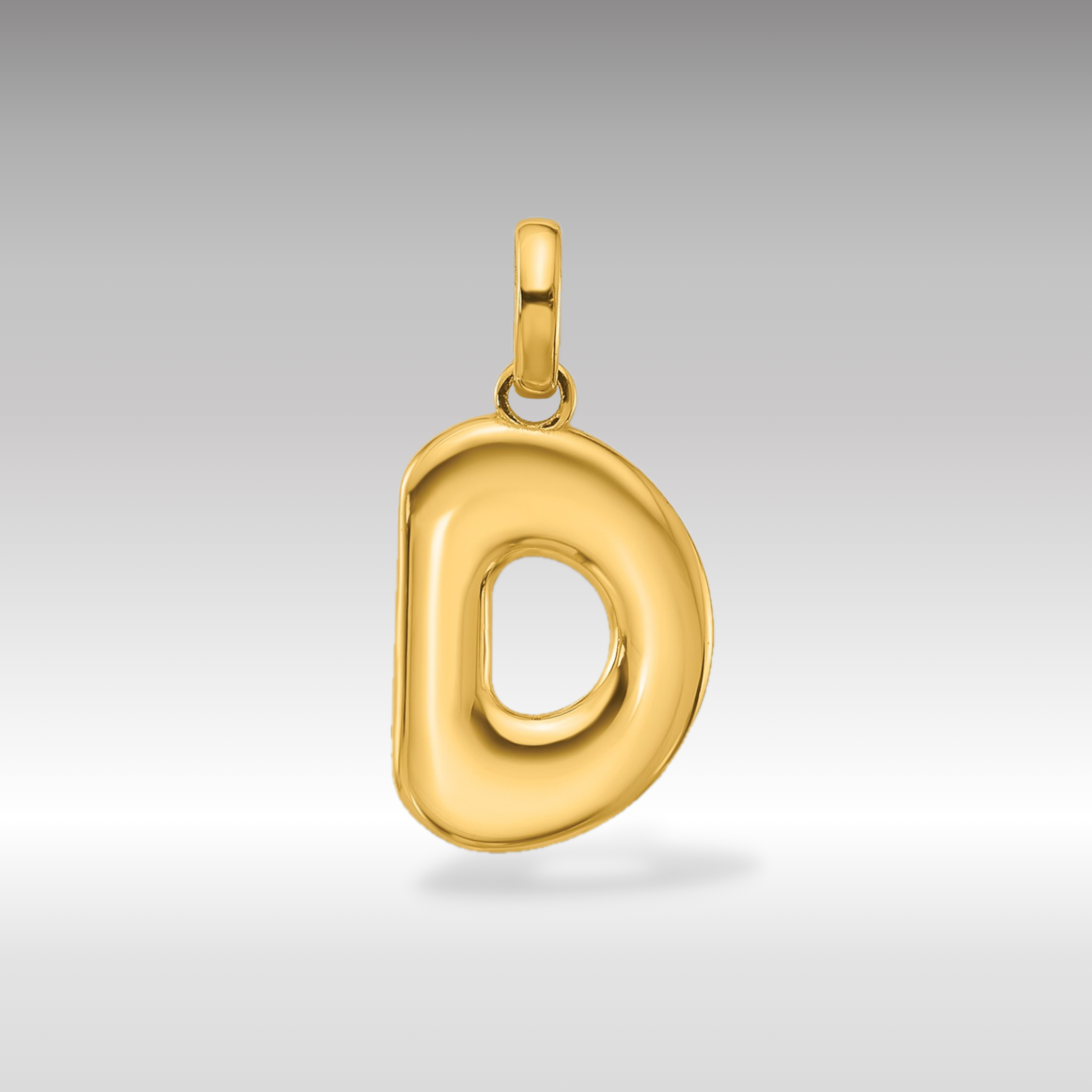 14K Gold Puffy Letter 'D' Pendant Necklace for Women - Elegant Initial Jewelry Gift for Birthday, Anniversary & Valentine's Day - Perfect for Layering & Everyday Wear