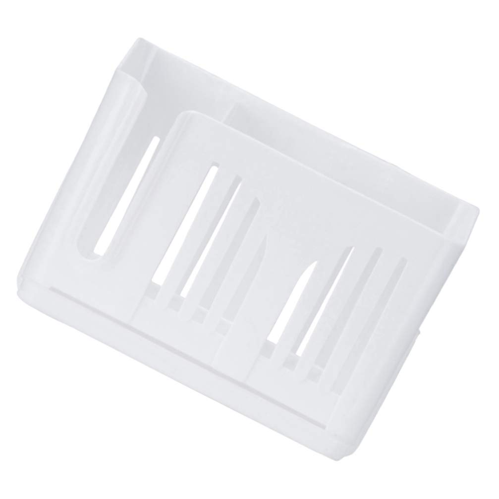 Cabilock Plastic Chopsticks Storage Drainer - Kitchen Utensil Organizer for Forks, Spoons & Cutlery | White Flatware Holder for Dining Table, Dish Rack & Kitchen Counter Organization