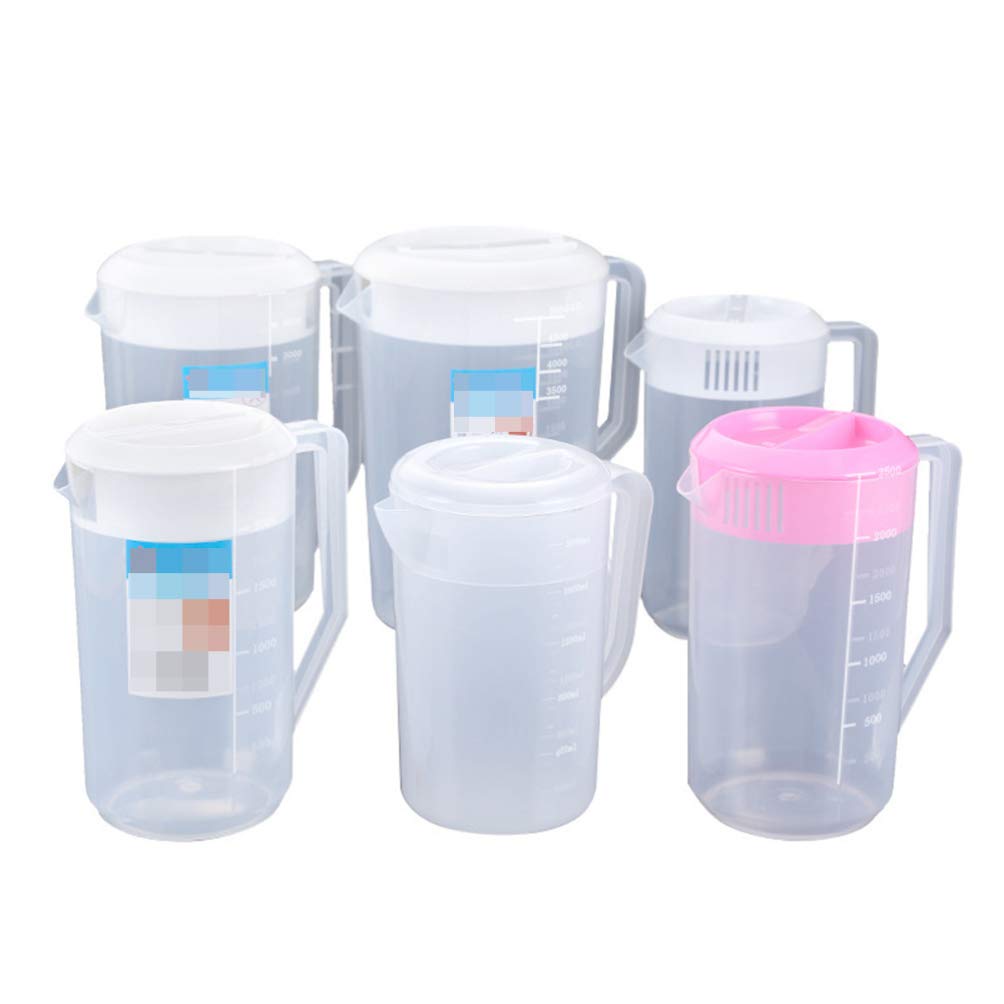 Cabilock 2L Glass Water Pitcher with Measurement Scale - BPA-Free Beverage Kettle for Iced Tea, Cold Brew Coffee, Juice & Cocktails - Perfect for Home, Office & Outdoor Entertaining