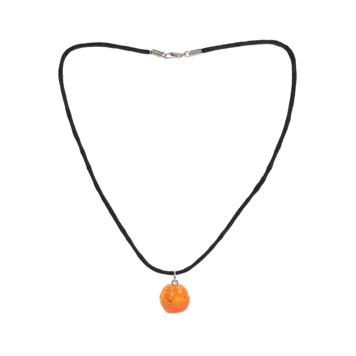 Orange Fruit Necklace - Vegan Citrus Jewelry with Pendant Charm | Unique Funny Gift for Women | Perfect for Vegan Lovers, Birthday Gifts & Quirky Fashion Accessories