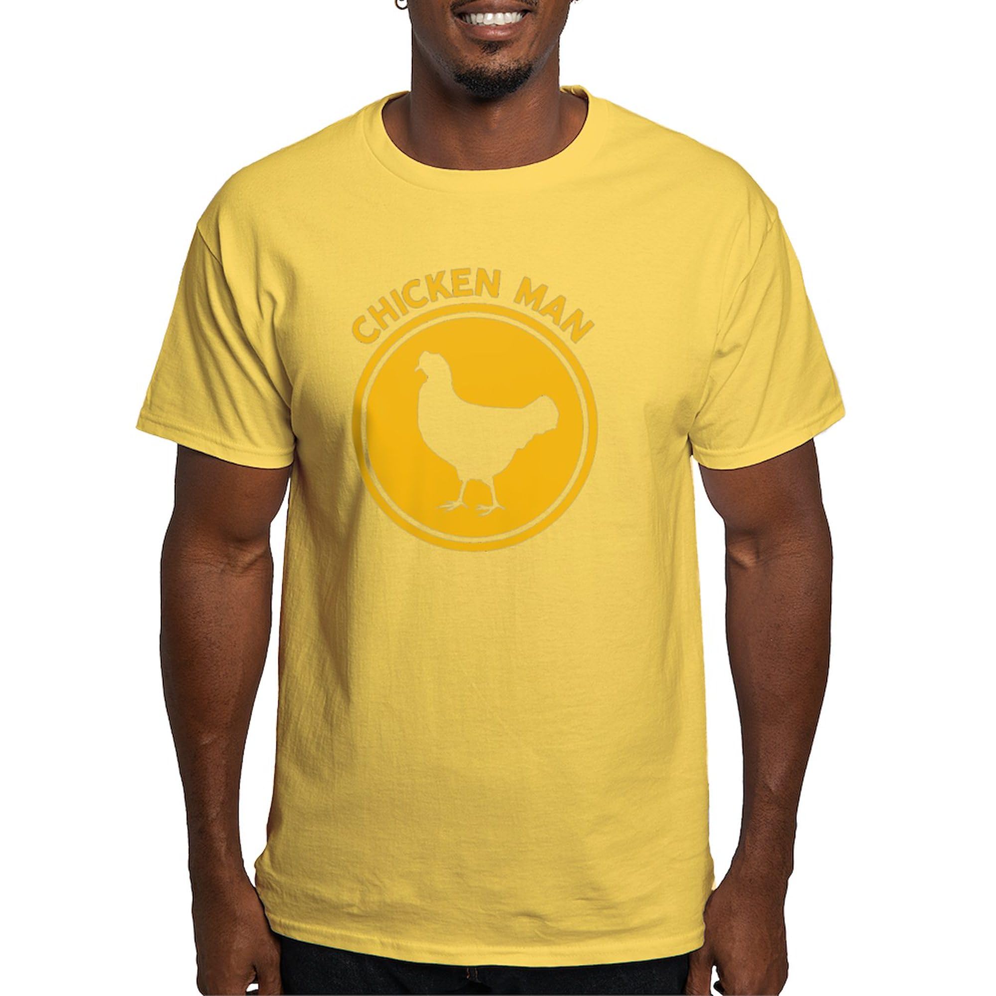 Chicken Man Graphic T-Shirt for Men - 100% Cotton Classic Lightweight Tee - Perfect for Casual Wear, Gifts & Funny Outfits
