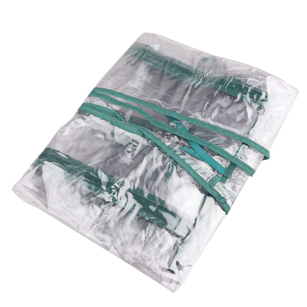 4-Tier PVC Greenhouse Cover Replacement - Durable Mini Walk-in Plant Cover for Indoor/Outdoor Gardening, Flowers & Pots (Iron Stand Not Included) - Perfect for Backyards, Balconies & Small Greenhouses