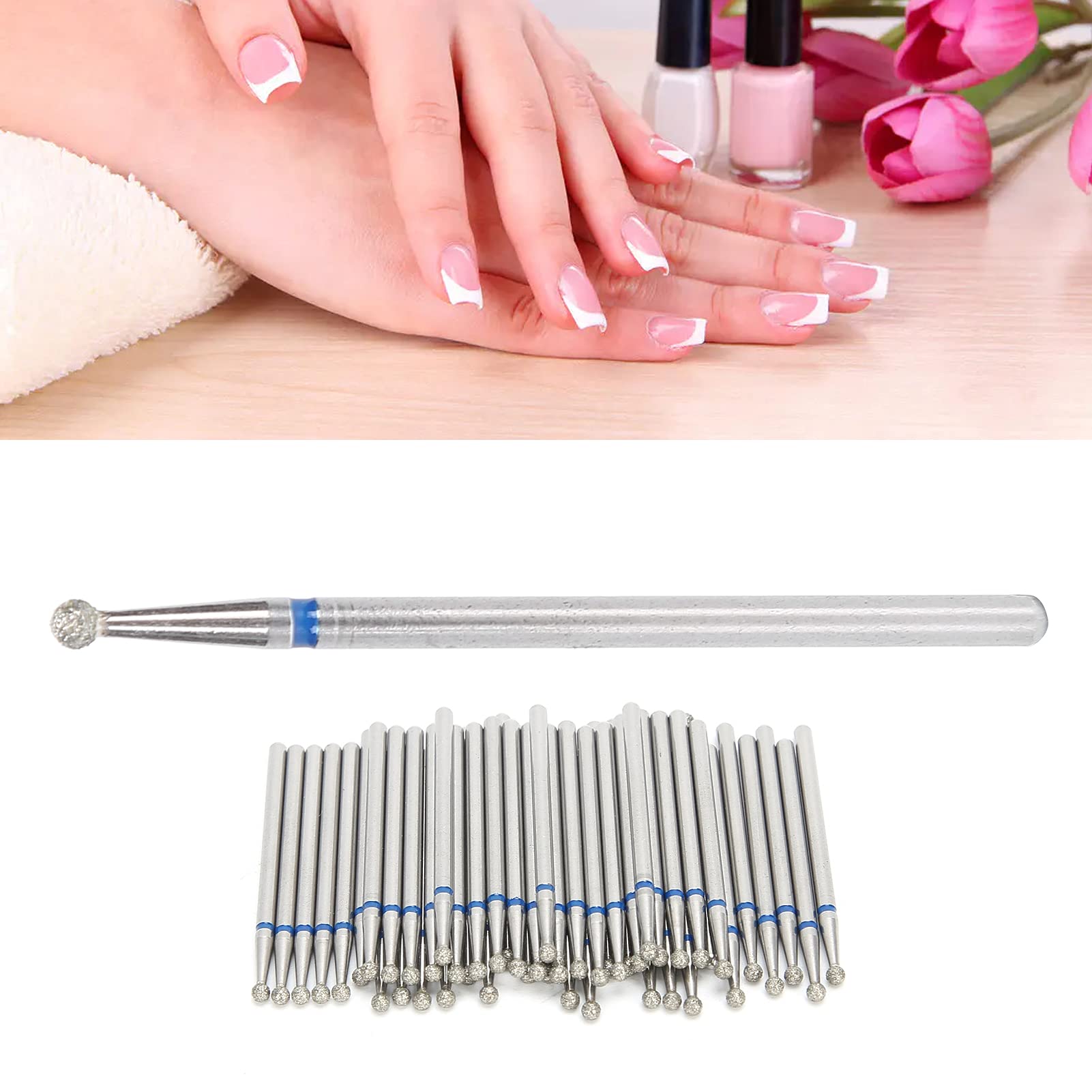 Rotatable Nail Polishing Head 2.3mm - Professional Nail Drill Bits for Manicure, Nail Polish Removal & Salon Use - Perfect for Nail Drill Machines & Home Manicure Kits