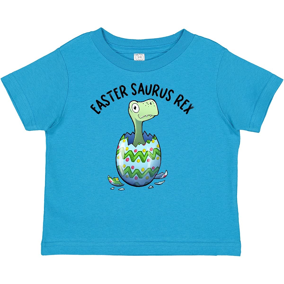 Inktastic Easter Saurus Rex Dinosaur Hatching Easter Egg Baby T-Shirt - Cute Dino Graphic Tee for Toddlers & Infants - Perfect for Easter Celebrations, Birthday Gifts & Playdates