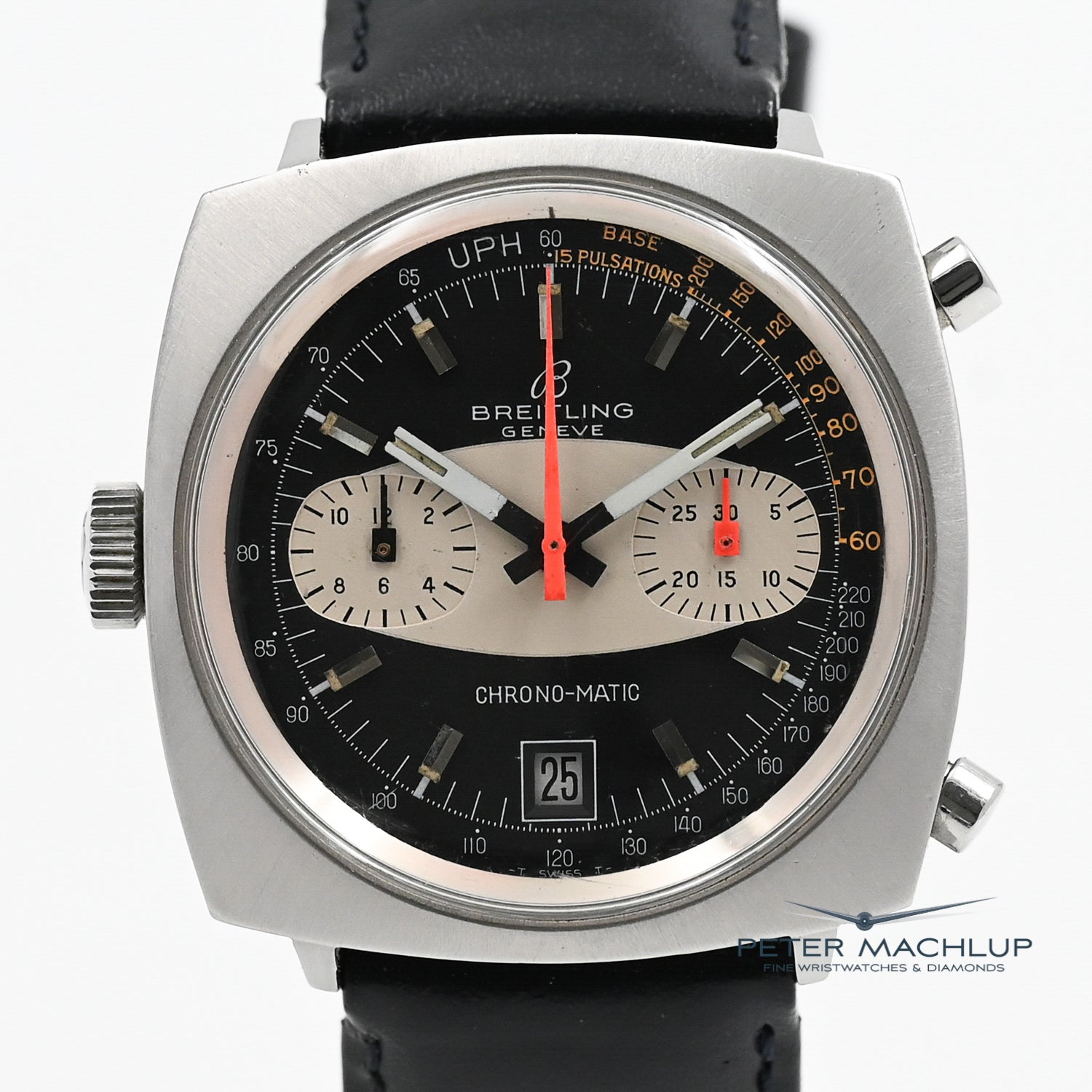 Vintage Breitling Chrono Matic 1969 Men's Automatic Watch - Luxury Retro Chronograph for Collectors & Special Occasions