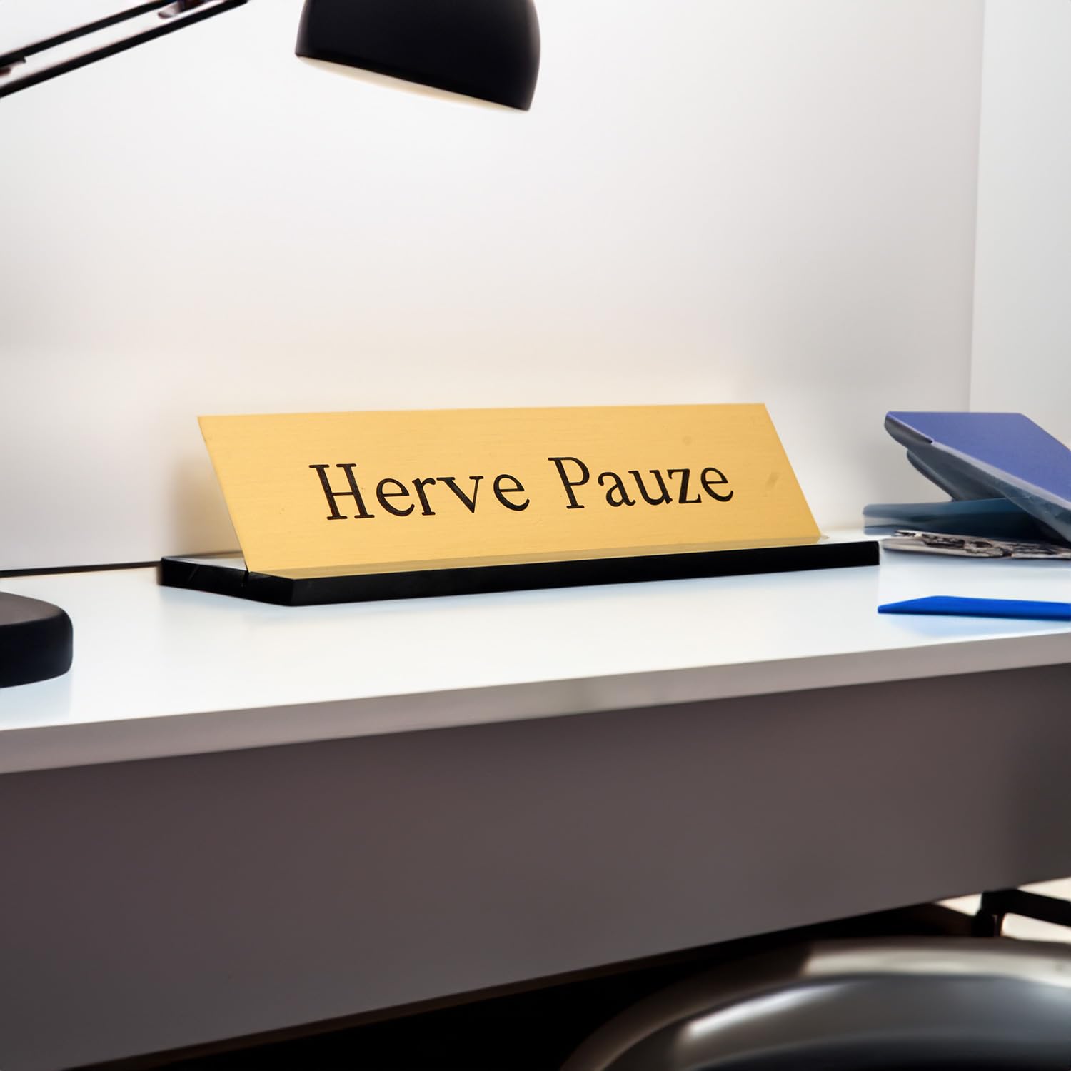 Premium Personalized Brass Name Plate for Desk - 2