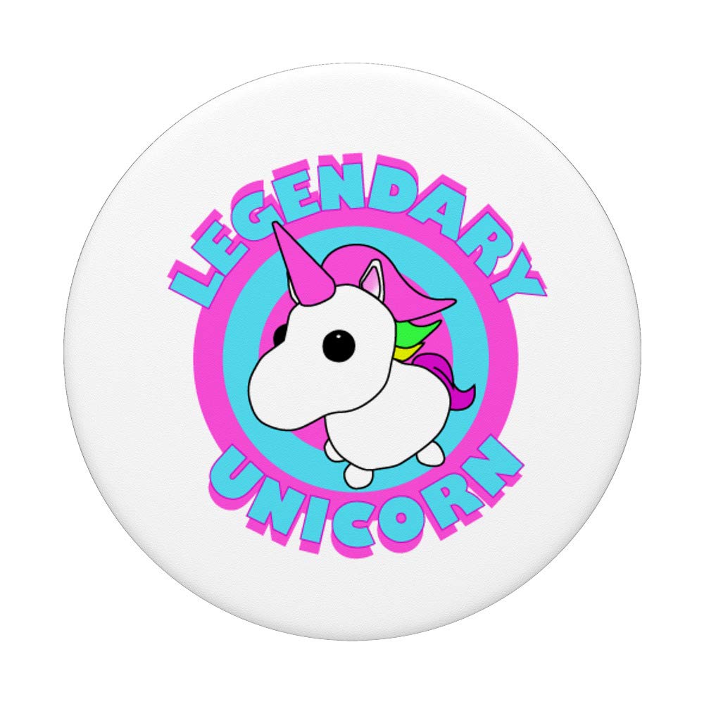 Legendary Unicorn Gaming Team Fan Art Swappable PopGrip - Cute Phone Grip & Stand for Gaming Phones, Tablets, and Laptops - Perfect for Esports Fans and Unicorn Lovers