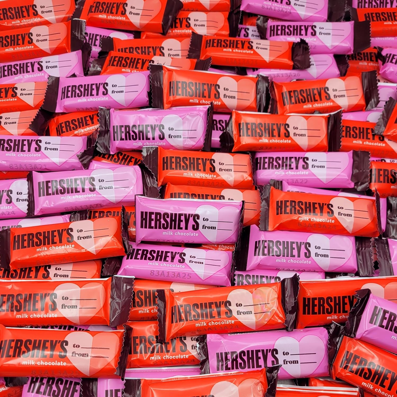 Hershey's Milk Chocolate Mini Bars - 2 Pound Bulk Bag, Individually Wrapped Valentine's & Mother's Day Candy Gift for Her | Perfect for Party Favors, Office Treats & Holiday Gifting
