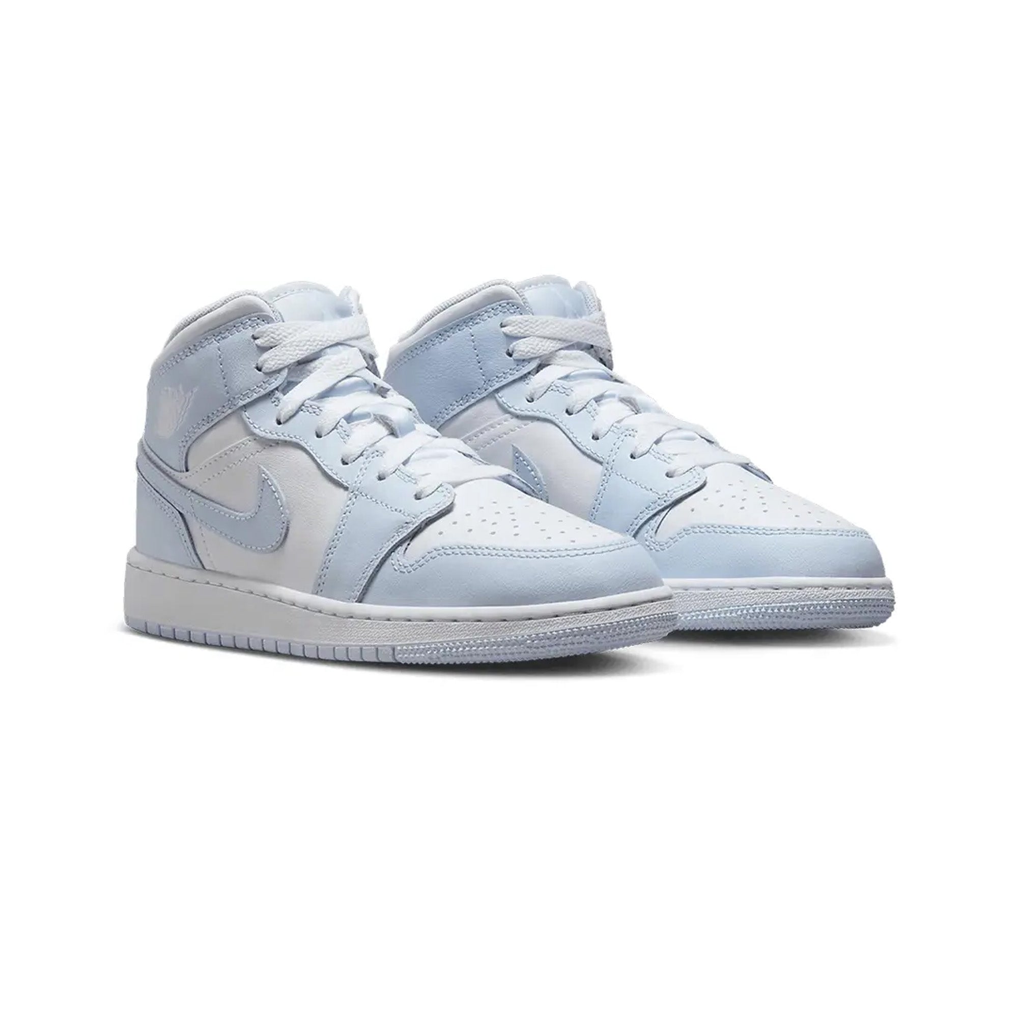 Air Jordan 1 Mid 'Cobalt Bliss' GS Basketball Shoes for Girls (2024) - Comfortable Sneakers for School, Sports & Streetwear Fashion