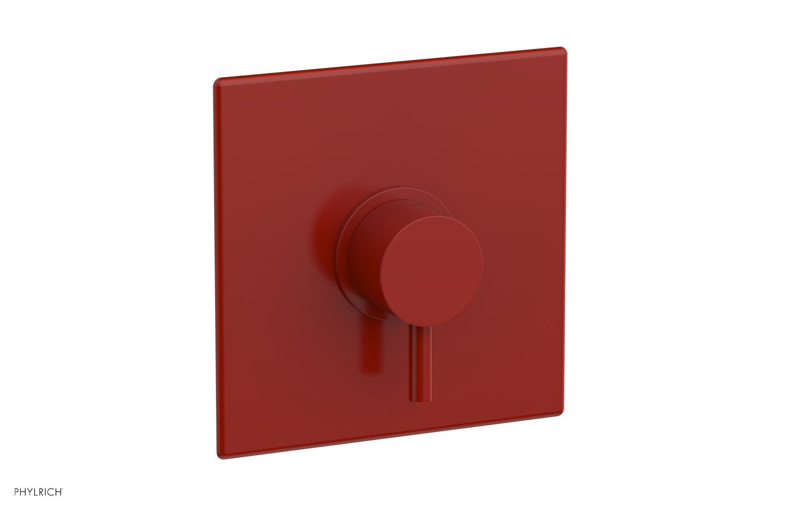 BASIC II Pressure Balance Square Shower Plate & Lever Handle Trim Kit - 4