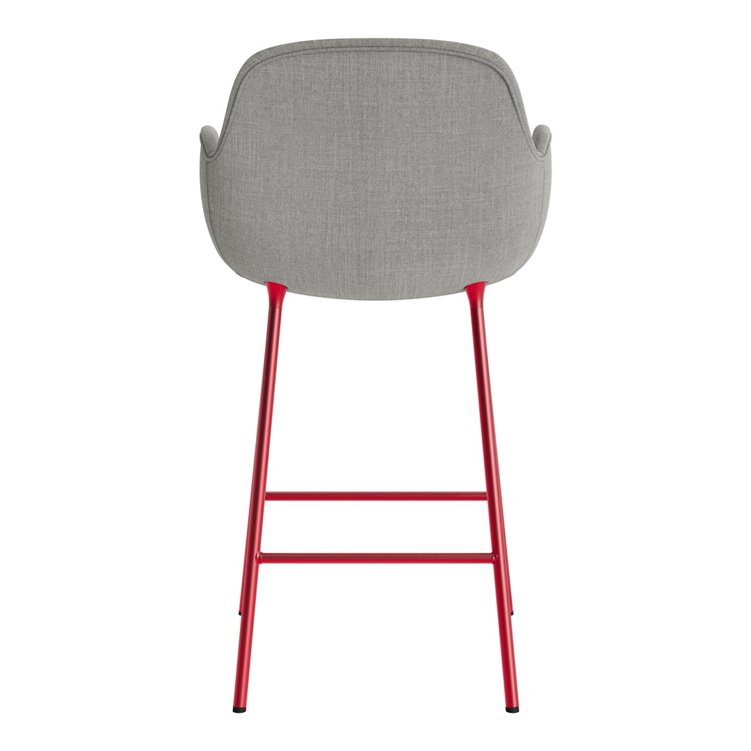 Form Counter Armchair - Fully Upholstered Modern Bar Stool for Kitchen Island, Breakfast Nook & Home Bar Seating