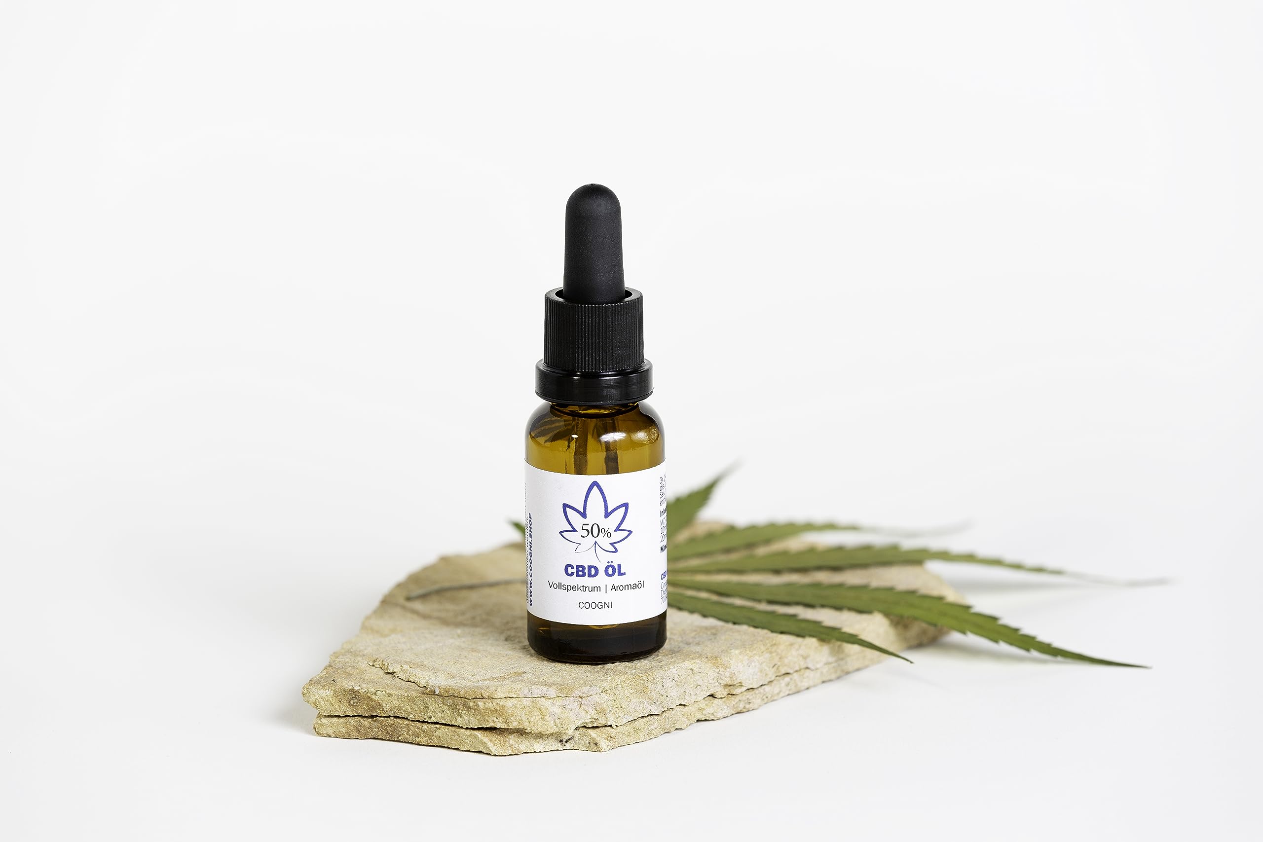 Premium Coogni CBD Oil 5000mg - 50% Full Spectrum Hemp Extract with MCT Oil | Pharmaceutical Grade, Made in Germany | Swiss-Grown Hemp | Less Than 0.2% THC | Natural Stress Relief & Sleep Aid for Daily Wellness