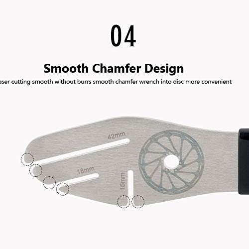 CHAW Disc Brake Rotor Wrench - Bicycle Pedal Wrench & Disc Brake Adjustment Tool for Bike Maintenance - Perfect for Brake Calibration, Disc Grinding, and Component Removal - Ideal for Road Bikes, Mountain Bikes & Cycling Enthusiasts