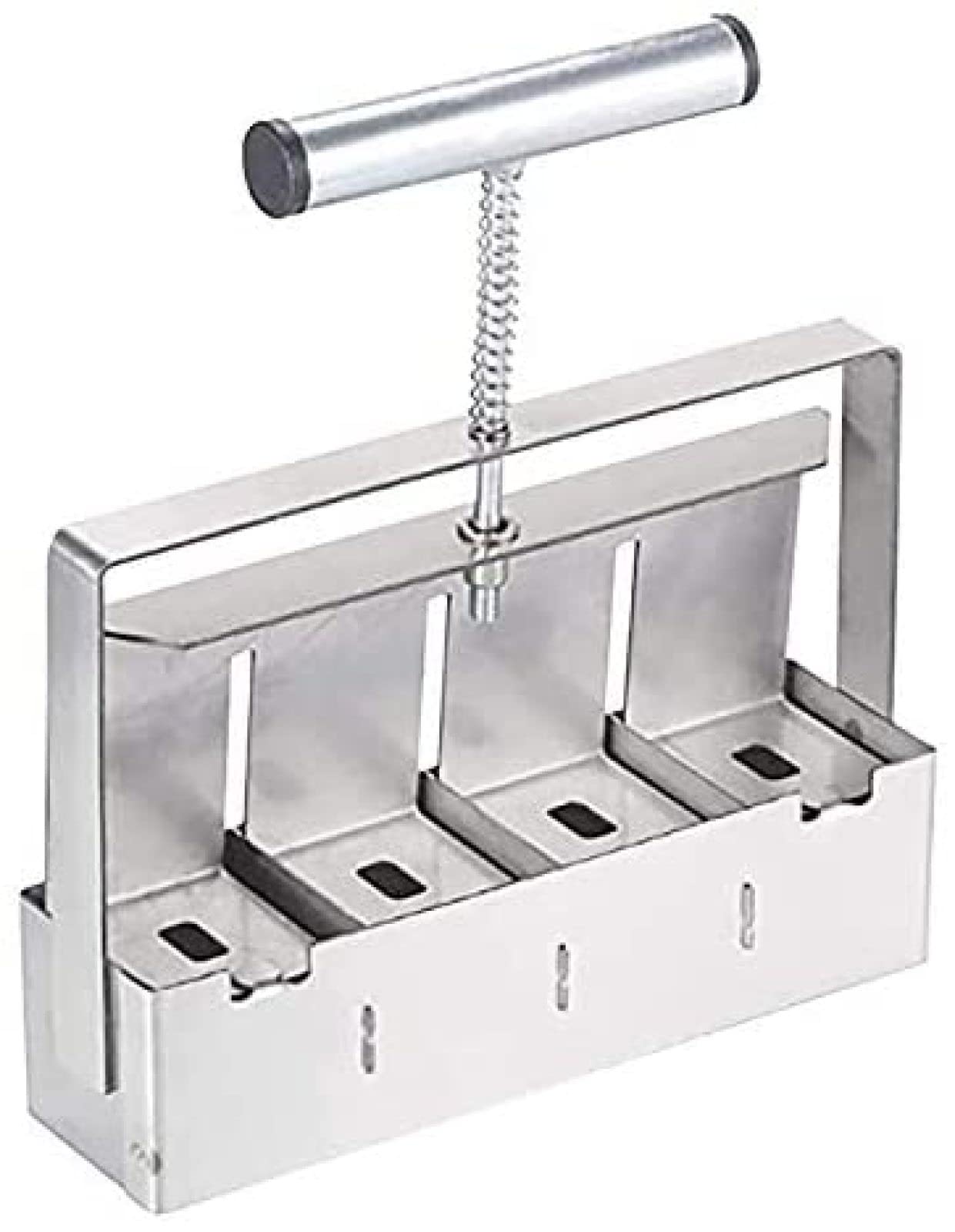 JWCN Handheld Soil Block Maker Tool - Metal Seedling Transplanter for Vegetable Plants, Garden & Greenhouse - Perfect for Starting Seeds in Yard, Raised Beds & Indoor Gardening