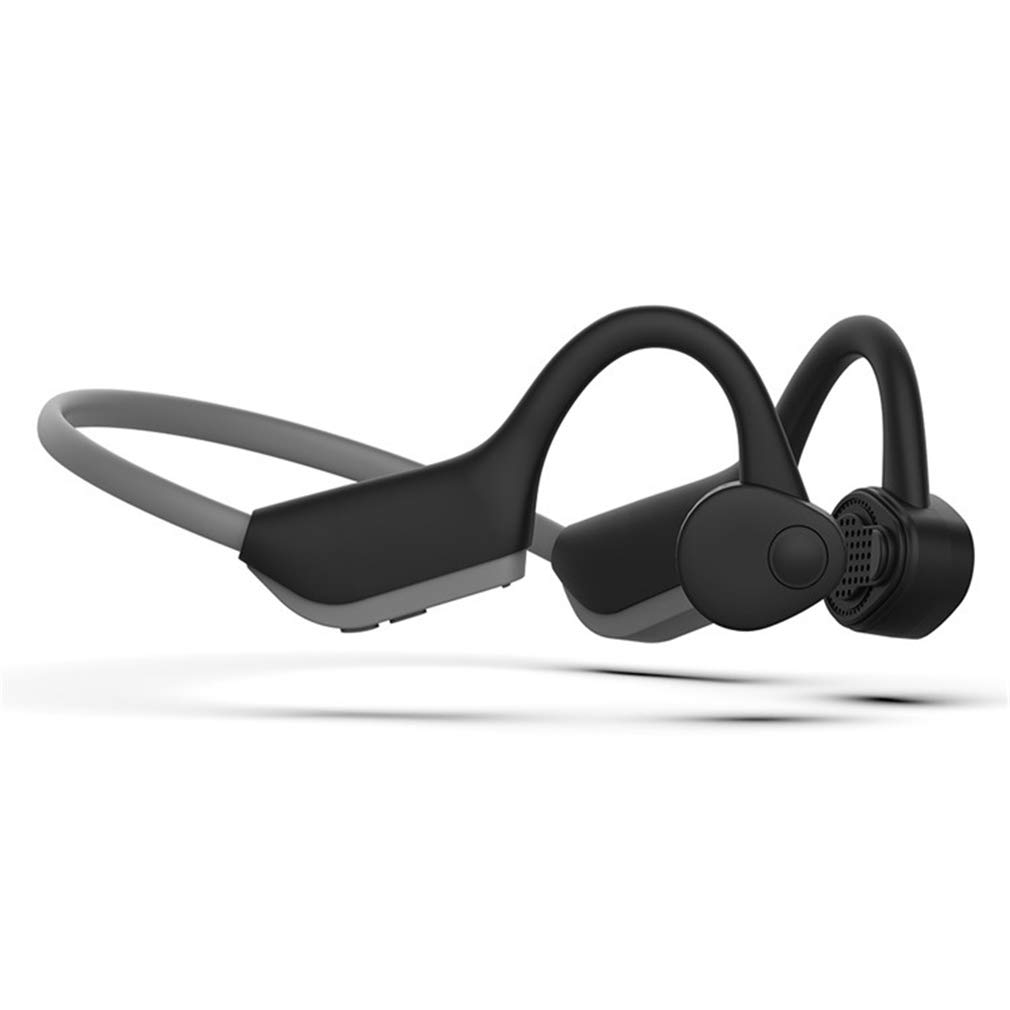 Bluetooth 5.0 Bone Conduction Headphones - Wireless Open-Ear Sports Headphones with HD Stereo Sound, IPX5 Sweatproof & Waterproof for Running, Cycling, Gym Workouts - Perfect for Outdoor Activities & Fitness Enthusiasts (Black)