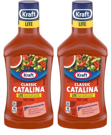 2-Pack Classic Catalina Lite Salad Dressing - 16 oz Bottles | Low-Calorie, Gluten-Free | Perfect for Salads, Sandwiches & Healthy Meal Prep