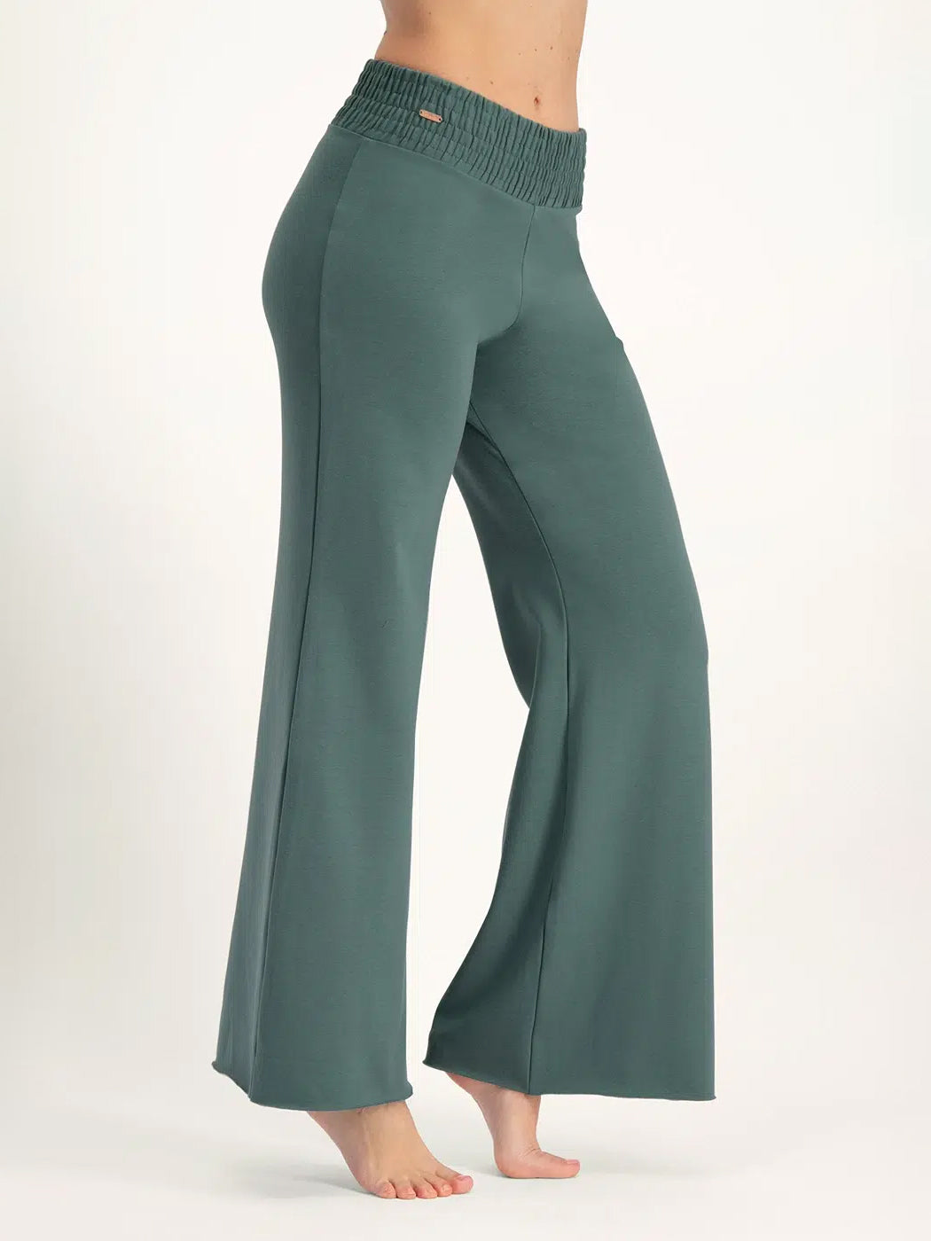 Urban Goddess Flow Yoga Pants for Women - High Waisted Stretchy Workout Leggings - Forest Green - Perfect for Yoga, Gym & Lounge Wear