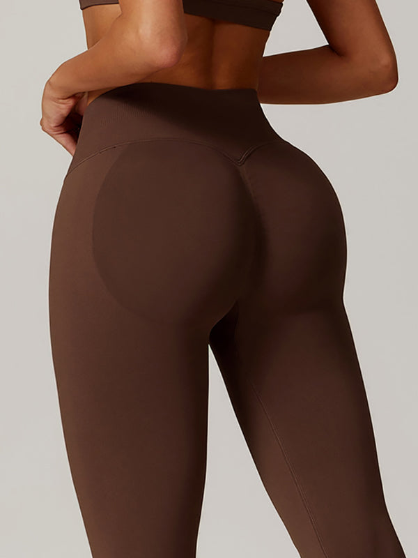 ZASUWA Women's High Waisted Seamless Scrunch Butt Lifting Leggings - Perfect for Yoga, Gym Workouts & Everyday Wear