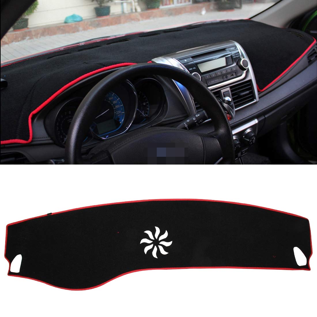 Premium Car Dashboard Cover - Non-Slip Dark Mat Sunscreen Protector for Cadillac | Fits Instrument Panel & Reduces Glare | Ideal for Road Trips & Daily Commutes