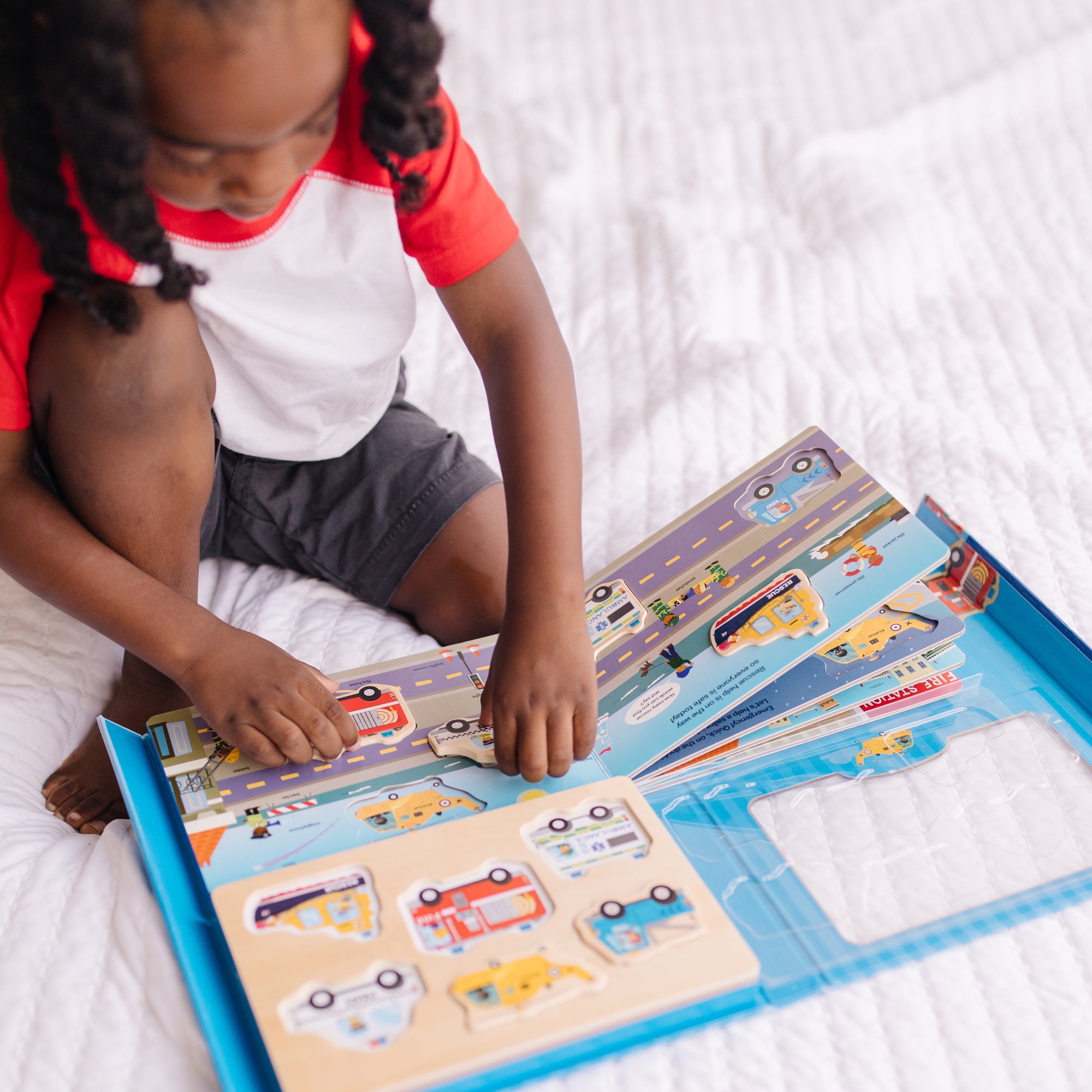 To the Rescue Book & Puzzle Play Set – Interactive Learning Toy for Kids | Perfect for Storytime, Preschool Education & Family Game Night
