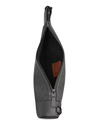 Coach Dominic Sling Pack Crossbody Bag - Genuine Signature Leather Unisex Shoulder Bag for Men & Women | Perfect for Travel, Work & Everyday Use