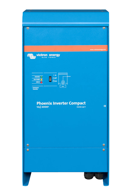 Phoenix Inverter Compact 24V 2000W 230Vac Pure Sine Wave Power Inverter for RVs, Boats, and Off-Grid Power Systems