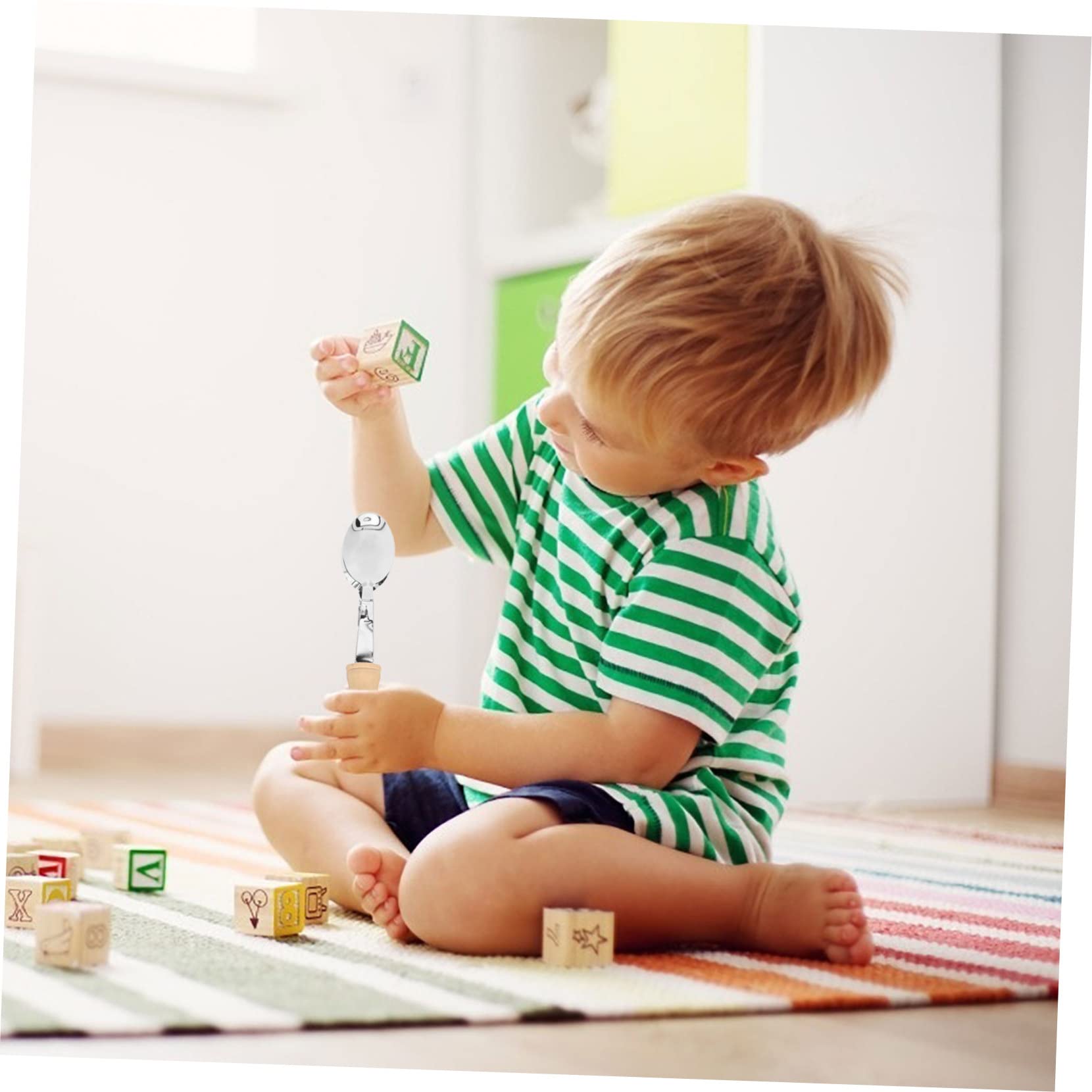 VICASKY Musical Spoon Percussion Toy Set - Metal & Wooden Fun Instrument for Kids - Classical Music Game for Children - Perfect for Classroom, Birthday Parties & Family Playtime